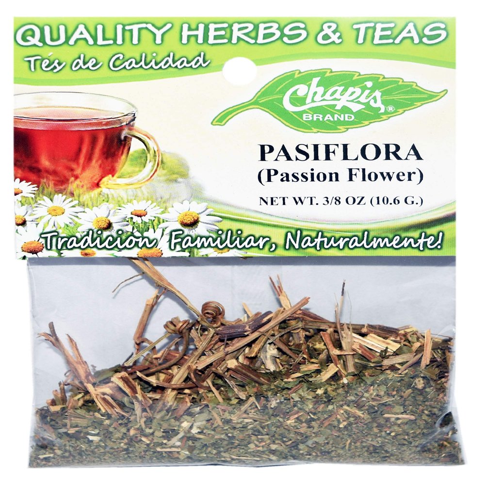 12 PIECES CHAPIS PASIFLORA NATURAL HERBS HIERBAS Net Wt. 3/8 oz. (10.6g)