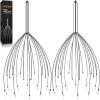 Asqraqo Stocking Stuffers, 2 Pack Scalp Massagers, 20 Fingers Hand-held Massage Tingle, Head Massagers for Deep Relaxation, Stress Relief and Hair Stimulation Christmas Presents