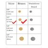 200 pcs 1/2 Inch Premium Thick Brass Pipe Screens, 0.5" Premium Pipe Screen Filters with Metal Storage Box view 2