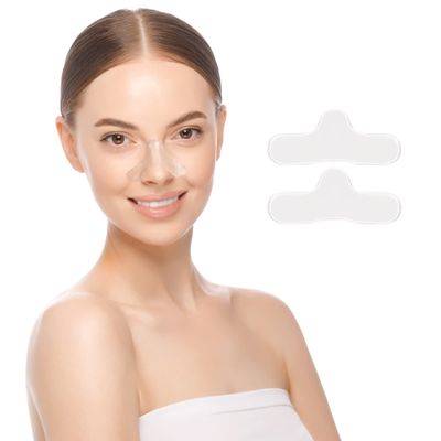 2 Pack CPAP Gel Nose Pads CPAP Nose Guard CPAP Nasal Pad Against Irritation and Soreness Nose Comfort Pad Premium Soft CPAP Cushions for Masks (Medium - Case of 2)