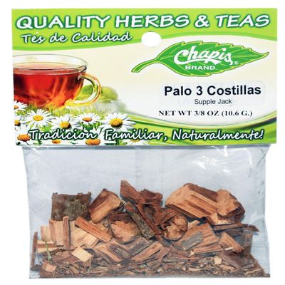 12 PIECES CHAPIS PALO 3 COSTILLAS NATURAL HERBS HIERBAS Net Wt. 3/8 oz. (10.6 g)