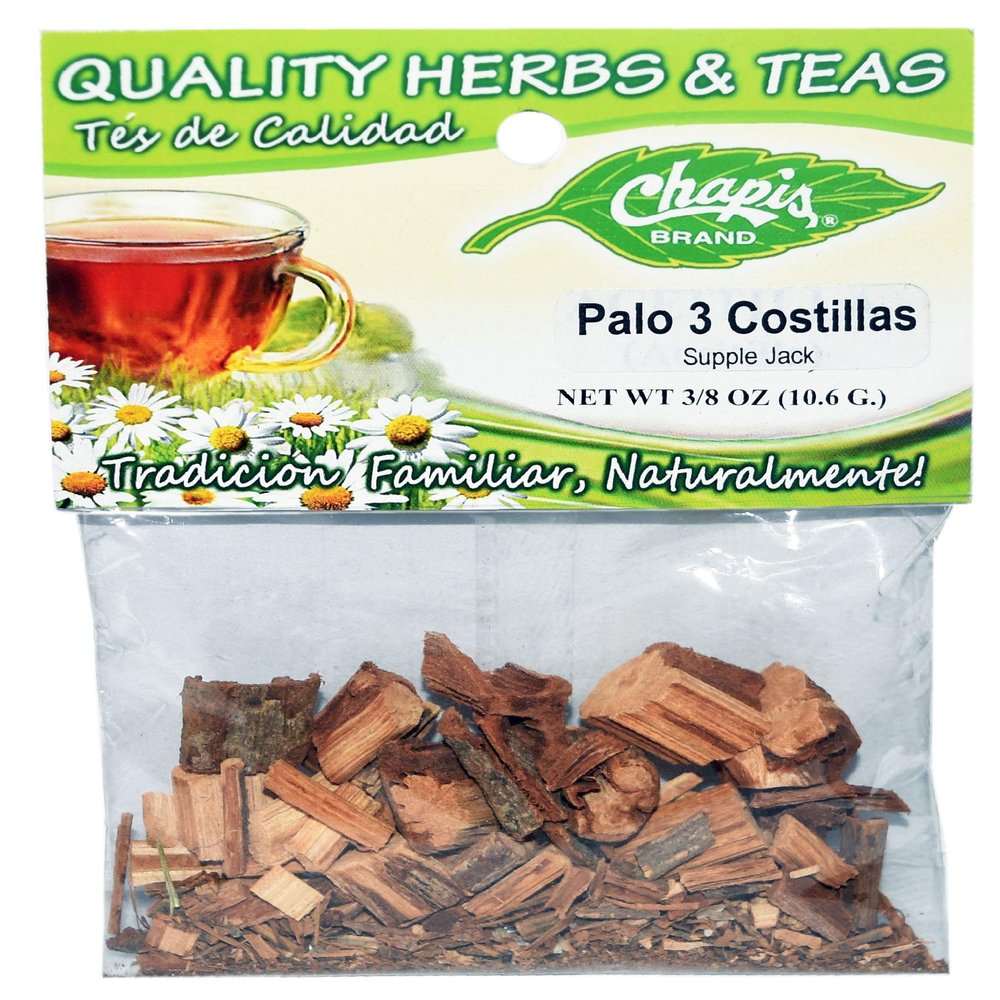 12 PIECES CHAPIS PALO 3 COSTILLAS NATURAL HERBS HIERBAS Net Wt. 3/8 oz. (10.6 g)