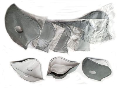 10 Pieces iFightCV PM2.5 Activated Carbon Replacement Filter for Sport Mask with Dual Air Valves (Large Style# TN95)