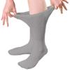 Comfort Finds Non-Skid Diabetic Crew Socks - Breathable Anti Slip Improve Foot Circulation Painful Swollen Feet Relief - Gray-12 Pairs view 3