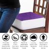 Comfort Finds Rise with Ease Seat Cushion - Thick Firm Chair Cushion Booster - Extra Thick Foam Pad for Home, Patio, Office and Car Seats - Extra Supportive Lift - 14 X 14 X 5 (Purple Fleece) view 3