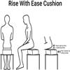 Comfort Finds Rise with Ease Seat Cushion - Thick Firm Chair Cushion Booster - Extra Thick Foam Pad for Home, Patio, Office and Car Seats - Extra Supportive Lift - 14 X 14 X 5 (Purple Fleece) view 4