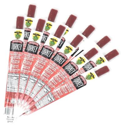 Jalapeo Turkey, Sogo Snacks, No Sugar, Low Carb, Free-Range from a 3rd Generation, Independent Family Farm. Gluten Free, Hiking Snacks. Keto, Whole, Paleo Friendly (Jalapeo Turkey, 48 Count)