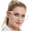 MARE AZZURO Oversized Reading Glasses Women Trendy Large Readers 0 1.0 1.25 1.5 1.75 2.0 2.25 2.5 2.75 3.0 3.5 4.0 5.0 6.0 (Clear, 150) view 2