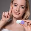 Erewa 12 Pack Contact lens case Contact Lens Holder Box Soak Storage Kit(White&Purple) view 3
