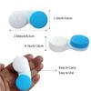 Erewa 12 Pack Contact lens case Contact Lens Holder Box Soak Storage Kit(White&Blue) view 2