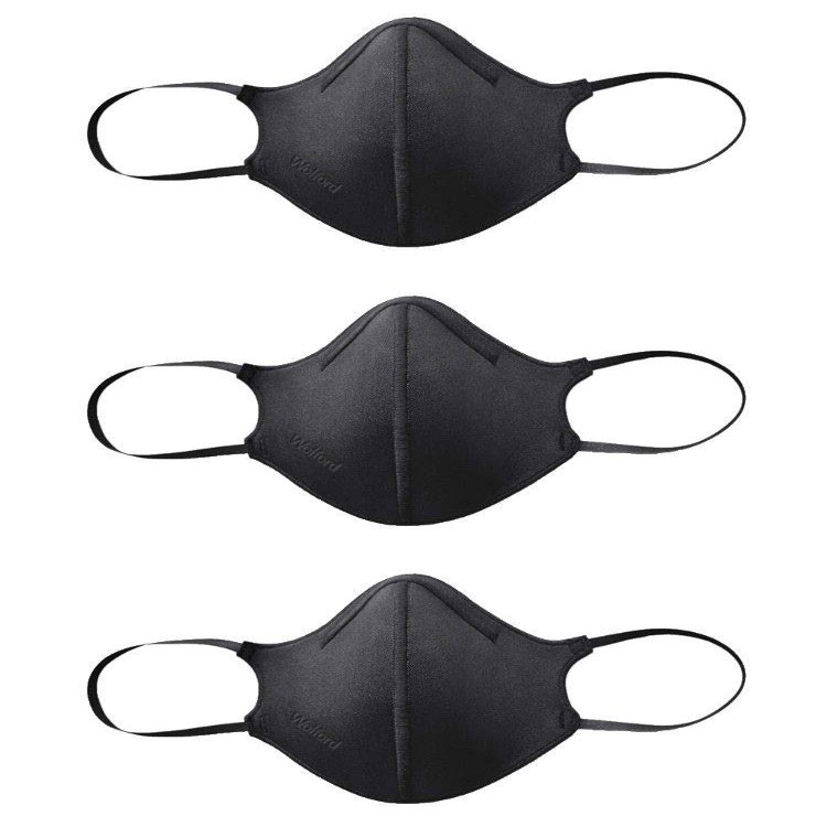 Wolford Care Face Covering 3 Pack - One Size XS/S-Black