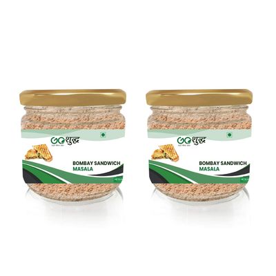 Goshudh Bombay Sandwich Masala (Glass Jar Pack)-100gm (Pack of 2)