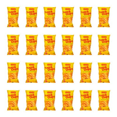Diana|| Yucca Chips | | BBQ Flavored Yucca Chips || Crunchy Yucca chips || 2.29Oz /65g (pack24)