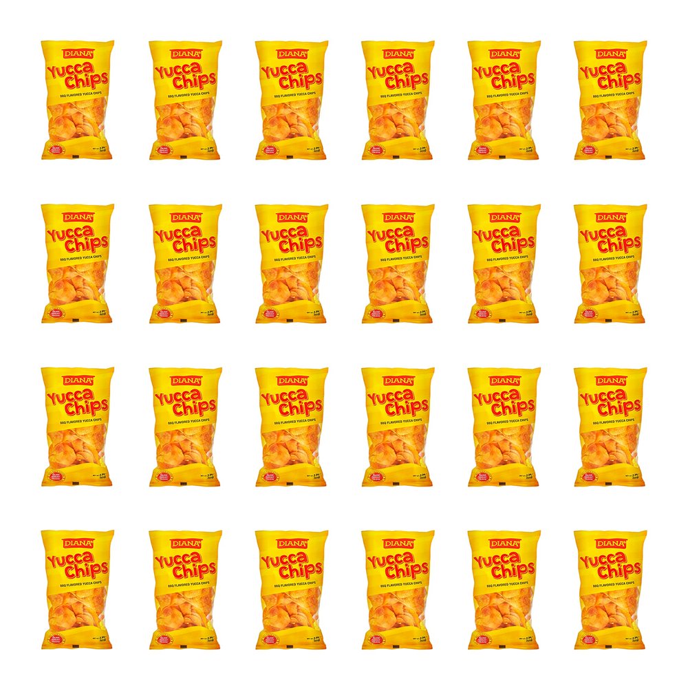 Diana|| Yucca Chips | | BBQ Flavored Yucca Chips || Crunchy Yucca chips || 2.29Oz /65g (pack24)