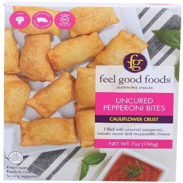 Feel Good Foods Uncured Pepperoni Snack Bites, 7 Ounce - 9 per case.