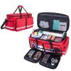 Trunab Emergency Medical Bag Empty with Compartment for Oxygen Tank(M2-M22), First Responder Trauma Bag with Reinforce Bottom Board for Sport Team, Community Volunteer, Red- Patented Design view 1
