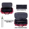 Trunab Emergency Medical Bag Empty with Compartment for Oxygen Tank(M2-M22), First Responder Trauma Bag with Reinforce Bottom Board for Sport Team, Community Volunteer, Red- Patented Design view 2
