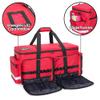 Trunab Emergency Medical Bag Empty with Compartment for Oxygen Tank(M2-M22), First Responder Trauma Bag with Reinforce Bottom Board for Sport Team, Community Volunteer, Red- Patented Design view 3