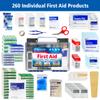 First Aid Only 91248 OSHA-Compliant First Aid Kit, All-Purpose 50-Person Emergency First Aid Kit for Business, Worksite, Home, and Car, 260 Pieces view 3