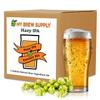 My Brew Supply Hazy IPA Extract Kit | Pale Dry Malt Extract | Flaked Wheat & Oats | Corn Sugar | Azacca & Mosaic Hops | English Ale Yeast | Priming Sugar | Bottle Caps | 5 Gallon Yield view 1
