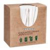 [2500 PACK] Disposable Paper Drinking Straws Unwrapped White 7.75 Inches - Compostable, Biodegradable, Earth Friendly Straws, Premium Unwrapped Paper Straws for Restaurants, Smoothies, Juice, Cocktail