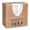 [6000 PACK] Disposable Paper Drinking Straws Unwrapped White 7.75 Inches - Compostable, Biodegradable, Earth Friendly Straws, Premium Unwrapped Paper Straws for Restaurants, Smoothies, Juice, Cocktail view 1