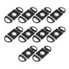 Black Cigar Cutter 10pcs, Guillotine Stainless Steel Blade Cigar Clippers Tool with Plastic Handle