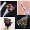 jojofuny Clear Cellophane Wrap Roll Treats Wrapping Roll Cello Decor Paper Flower Bouquet Package Sheet with White Dots for DIY Arts Crafts Decoration view 3