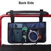 Wheelchair Side Bag, Armrest Storage Pouch with Cup Holder and Reflective Strip for Wheelchairs, Walkers or Rollators (Blue) view 3