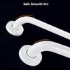 Grab Rail Stainless Steel Handrail Bathroom Safety Grab Bar (White, 30 cm / 12") view 4