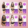 4period Period Underwear for Women & Teens; Comfortable, Breathable, No Side Leaks, Heavy Absorbency (1 Black, Large) view 4