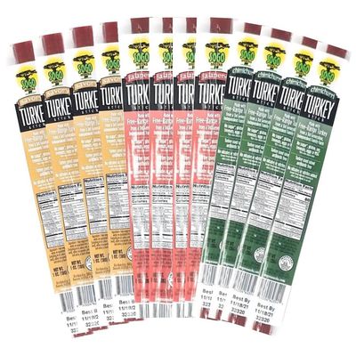 Turkey Variety, Sogo Snacks, No Sugar, Low Carb, Free-Range from a Family Farm. No Soy, MSG, Dairy, Nuts, Nitrates. Gluten Free Non-GMO. Keto, Whole, Paleo Friendly (Turkey Variety, 1-oz, 48 Cnt)