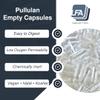 Empty 00 Capsules - Vegan Pullulan - 1000 Count Vegetarian Capsules Empty - Joined Fillable 00 Vegetable Pill Capsules - Veggie Caps for Capsule Filling Machine - Halal Kosher Tapioca view 2