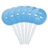Happy Camper with Campfire Cupcake Picks Toppers Decoration Set of 6 view 1