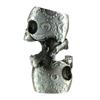 Double Skull Head Pattern Skeleton Metal Lighter Case Cover Holder fits BIC Full Standard Size Lighter J6 view 1
