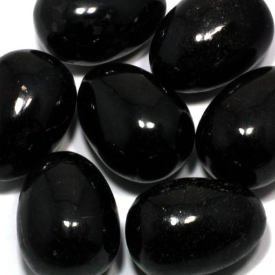 Black Tourmaline Crystal Egg ~48mm