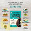BeanVIVO (Pack of 6) Organics 14g Plant based Protein Baja Black Beans - Good Source of Fiber - Nutritious & Microwave Meals - Gluten-Free Plant Food - 10 oz view 4