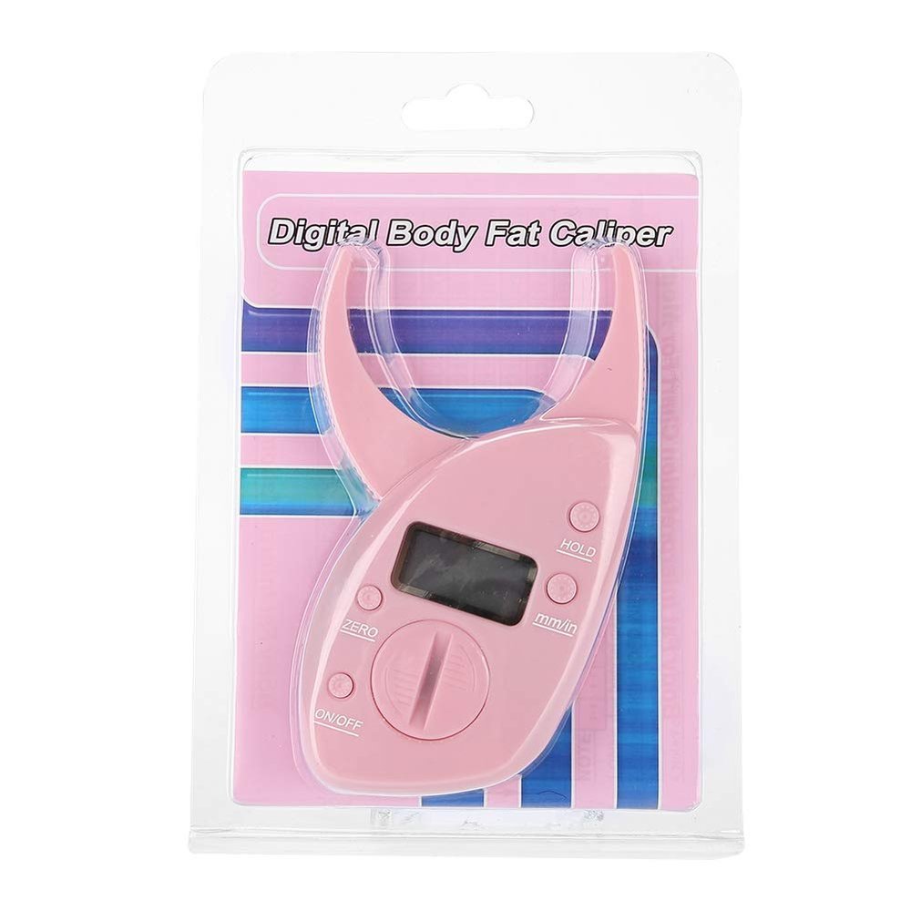 ABS Portable Skinfold Body Fat Caliper, Skinfold Calipers, 0-50mm for Measuring Fat Abdomen