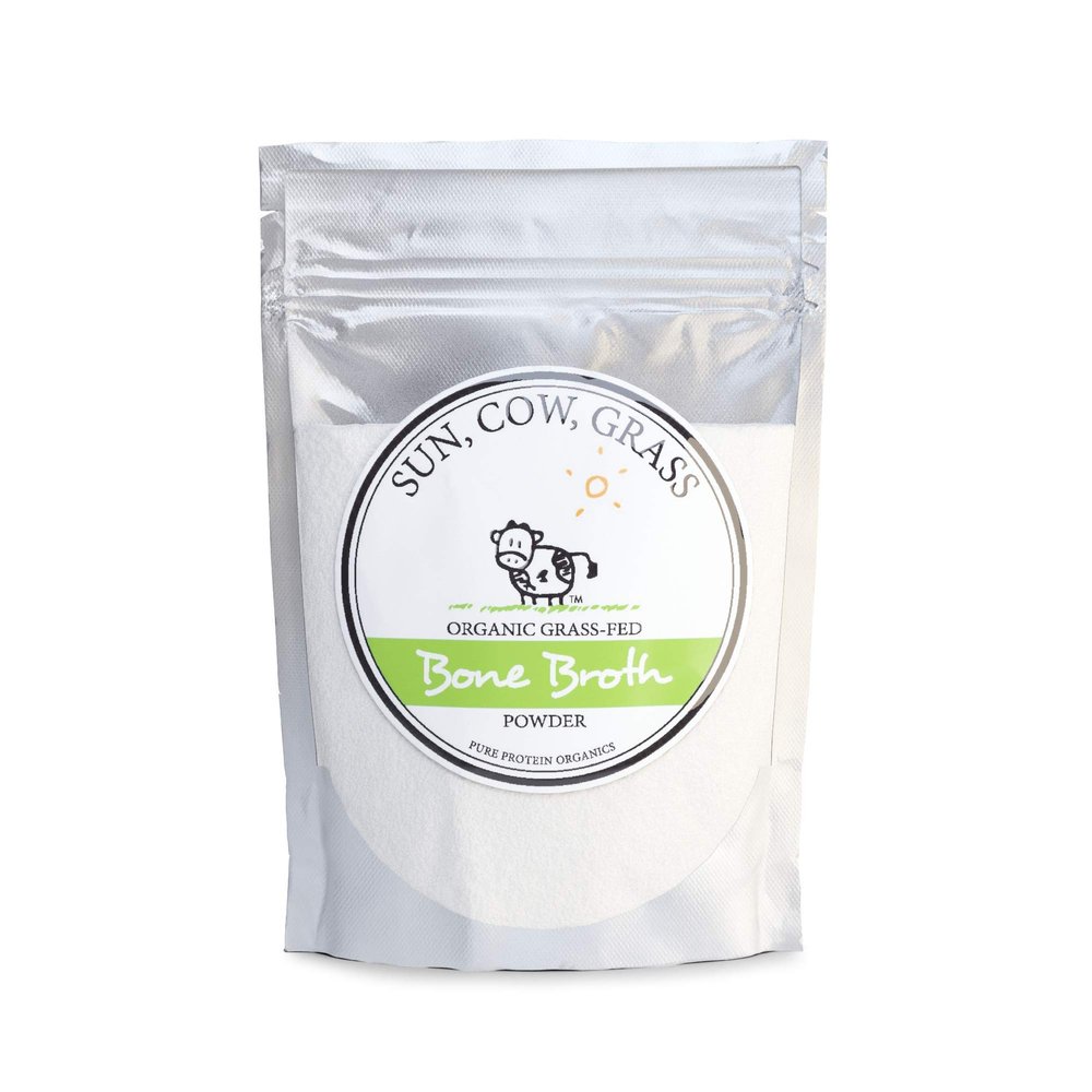 Beef Bone Broth Powder - Organic Grass-fed Pure Protein Non-Gelling Type (100g)