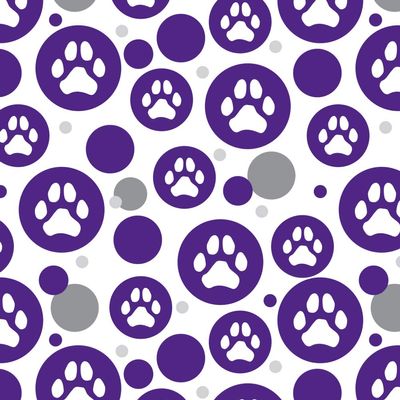 GRAPHICS & MORE Paw Print Dog Cat White on Black Premium Gift Wrap Wrapping Paper Roll