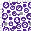 GRAPHICS & MORE Paw Print Dog Cat White on Black Premium Gift Wrap Wrapping Paper Roll view 2