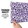 GRAPHICS & MORE Paw Print Dog Cat White on Black Premium Gift Wrap Wrapping Paper Roll view 4