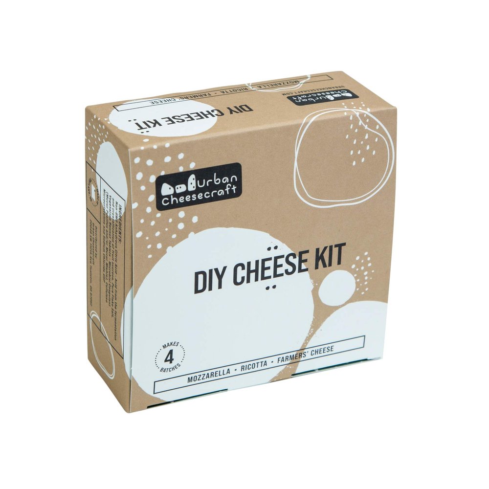 Cheese Making Kit - Mozzarella, Ricotta & Farmers' - 4 Batches, Make Cheese in 1 Hour, Vegetarian Rennet, Great Gift for Cooks, Keto Diet