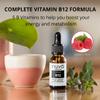NUVO WELLNESS ESSENTIALS Vitamin B12 Sublingual Liquid Drops - Vegan Vitamins Sugar Free - Boost Energy and Metabolism Level - Sublingual Fast Absorption - Made in USA view 2