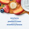 Gerber Toddler Food, Very Berry, Peaches & Cream, Strawberry Banana, Fruit Puree and Yogurt Pouches, Calcium Helps Support Strong Bones, No Artificial Flavors, 9-Pack view 3