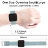 Jennyfly Genuine Leather Band Fitbit Versa, Slim Leather Band Replacement Strap Wristband Adjustable 5.5-7.8 inch for Women Men Compatible with Fitbit Versa/Versa 2/Versa Lite- Blue view 4