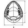 2 Packs - Pediatric Standard Oxygen Mask with 6.6' Tubing and Adjustable Elastic Strap - Size S view 2