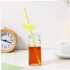 Amosfun 20PCS Paper Straws Lemon Paper Straws for Cocktail Party Birthday Wedding Summer Hawaiian Luau Party view 2