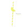 Amosfun 20PCS Paper Straws Lemon Paper Straws for Cocktail Party Birthday Wedding Summer Hawaiian Luau Party view 3