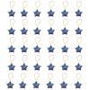 Fdit 30PCS Star Shape Candy Boxes with Ribbon, Wedding Baby Shower Party Favor Boxes, Blue, Paperboard, 9.8x6.4 Inch view 2